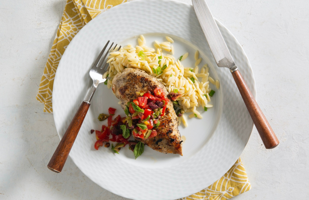 Tomato-Olive Grilled Chicken Recipe Pairing